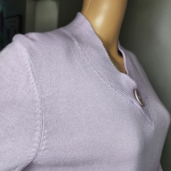 J Jill long sleeve purple knit shirt - Picture 16 of 16